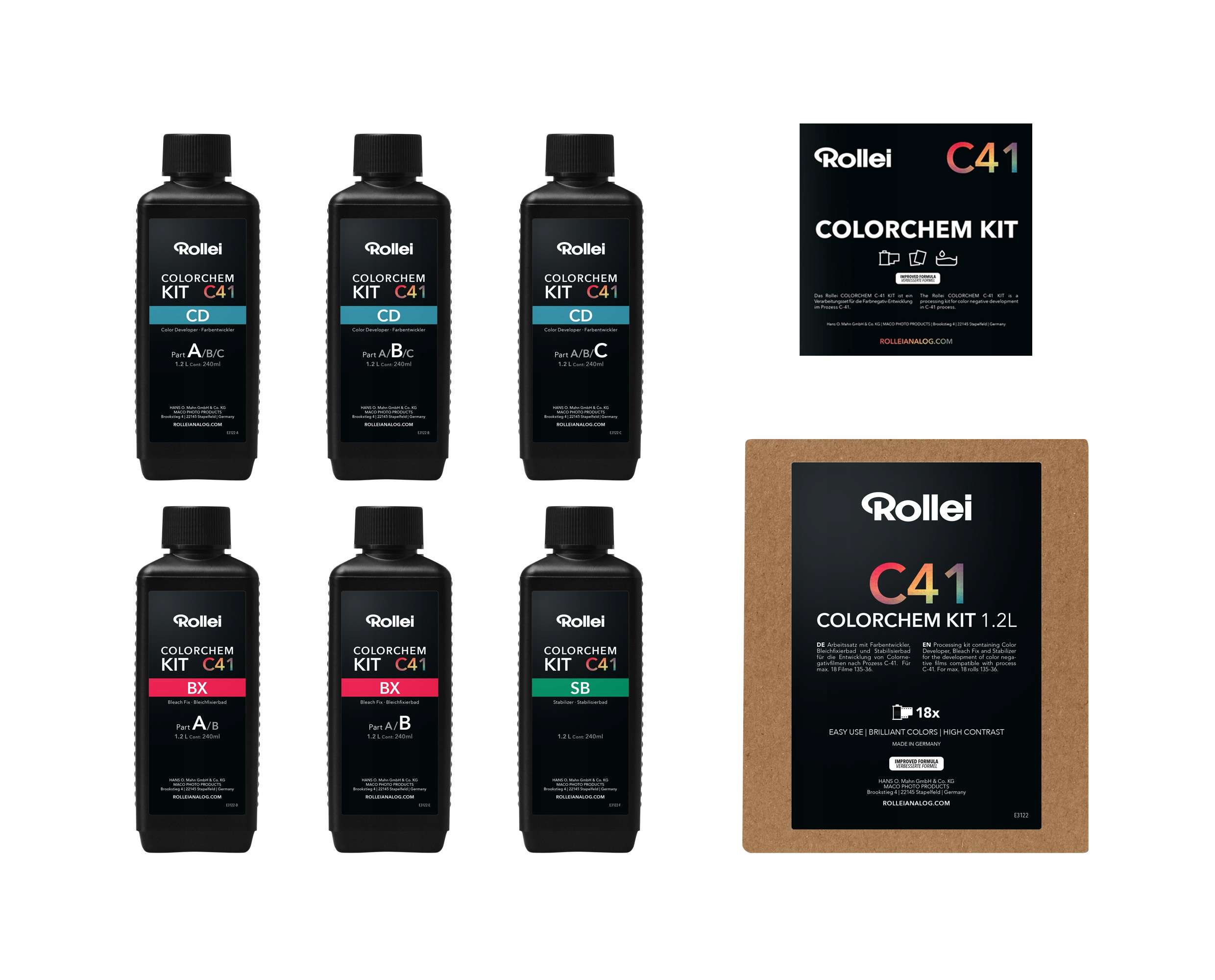 Rollei C-41 Kit 1,2 l zestaw do negatywów kolorowych