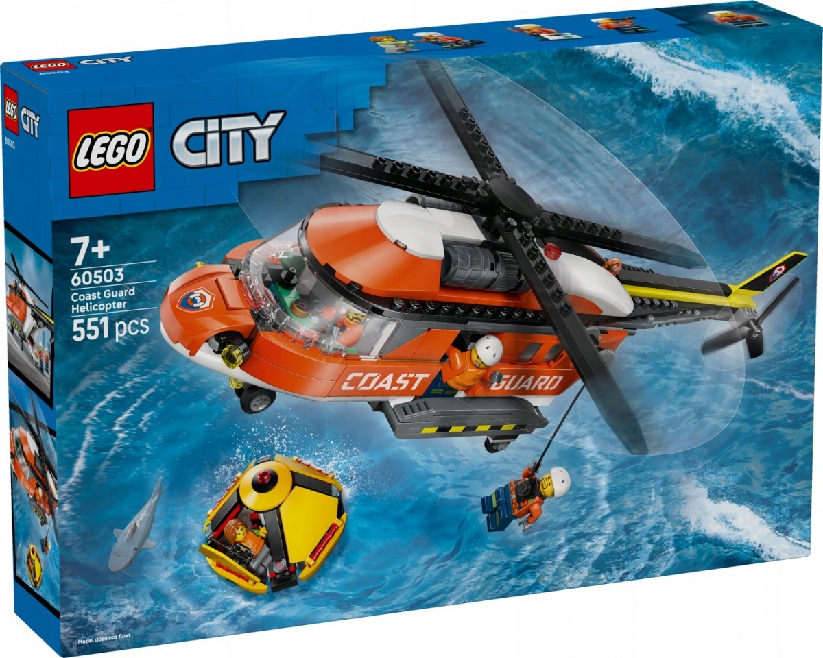 Lego Stavebnice City 60503 Helikoptéra pobřežní stráže