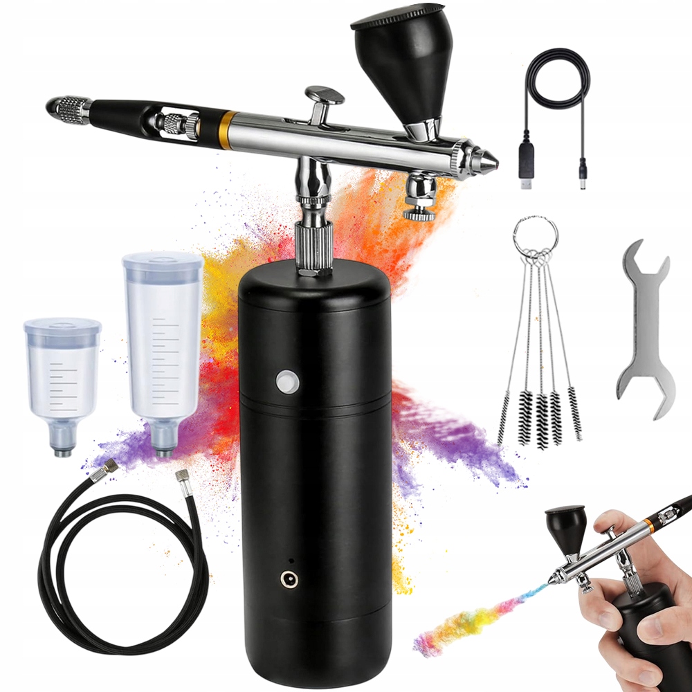 Elektrický Multifunkční Airbrush Pro Líčení A Koláče Nabíjení Přes Usb