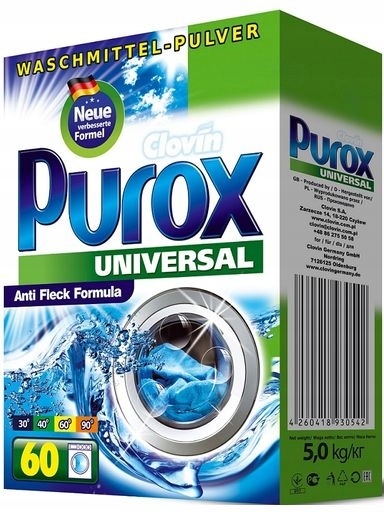 2x Purox Univerzální prášek na praní, 5 kg