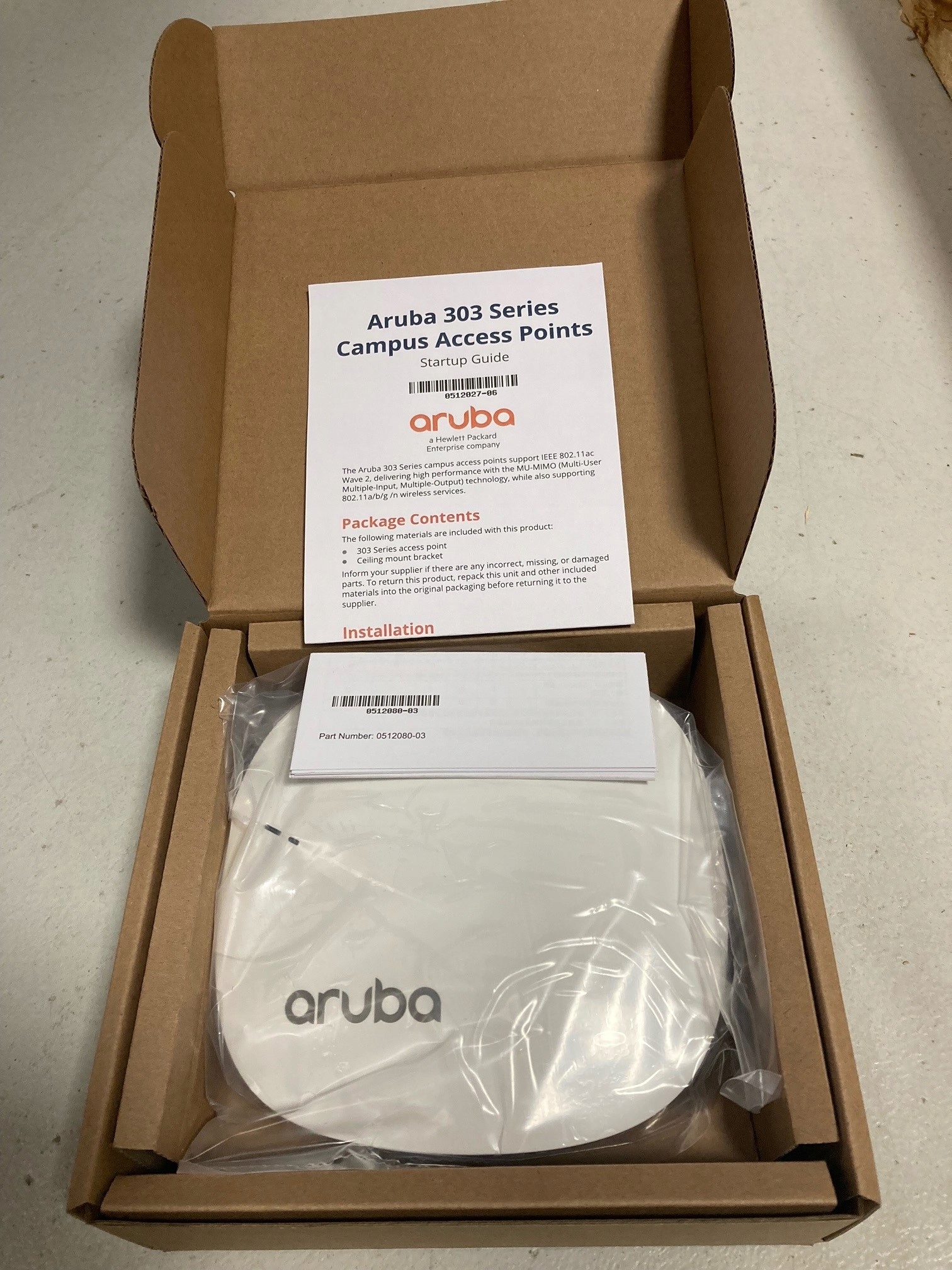 Access Point HP Aruba AP-303-RW 802.11ac (Wi-Fi 5) JZ320A AP-303