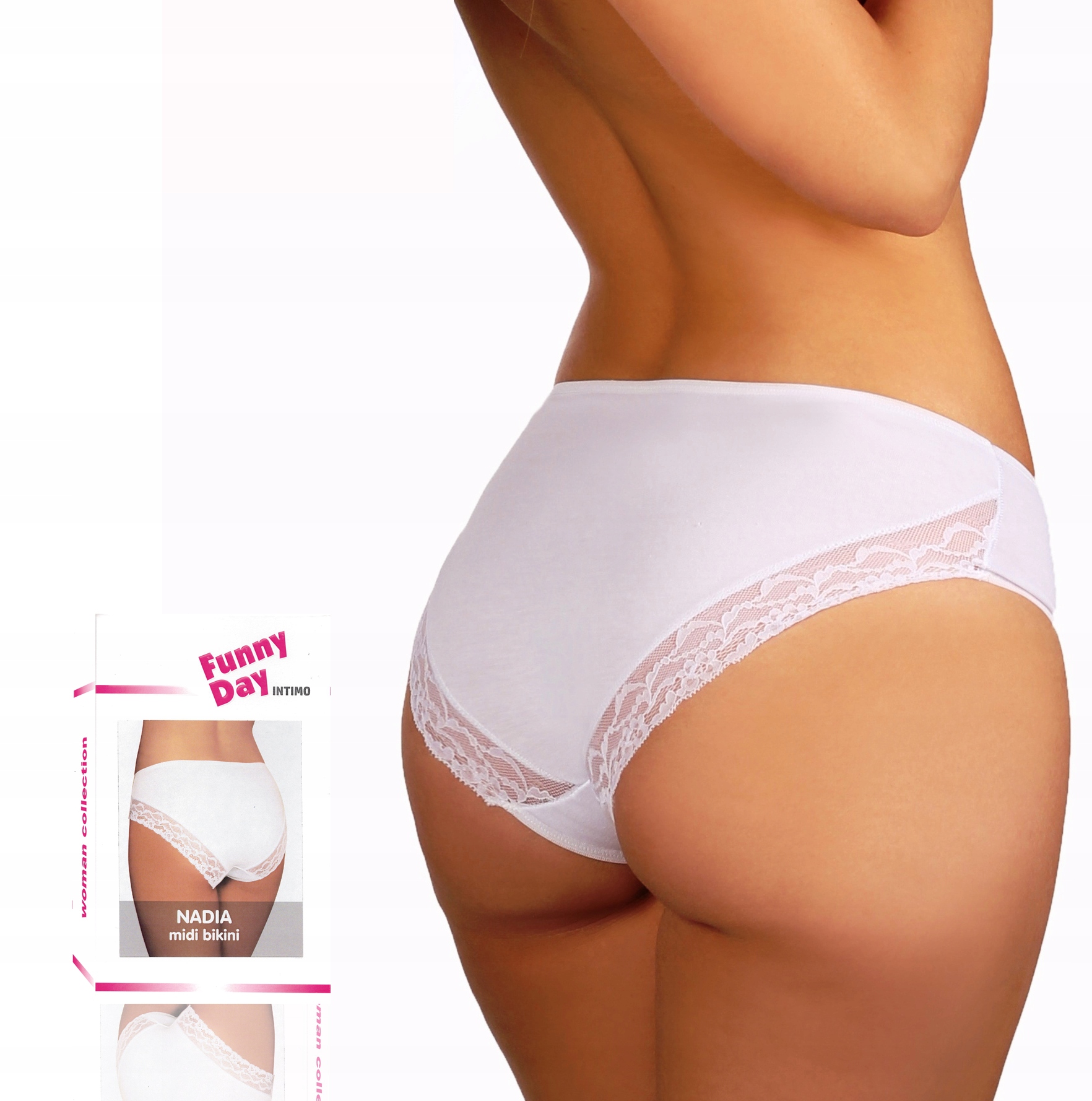 

mini bikini Funny Day białe Nadia XXL
