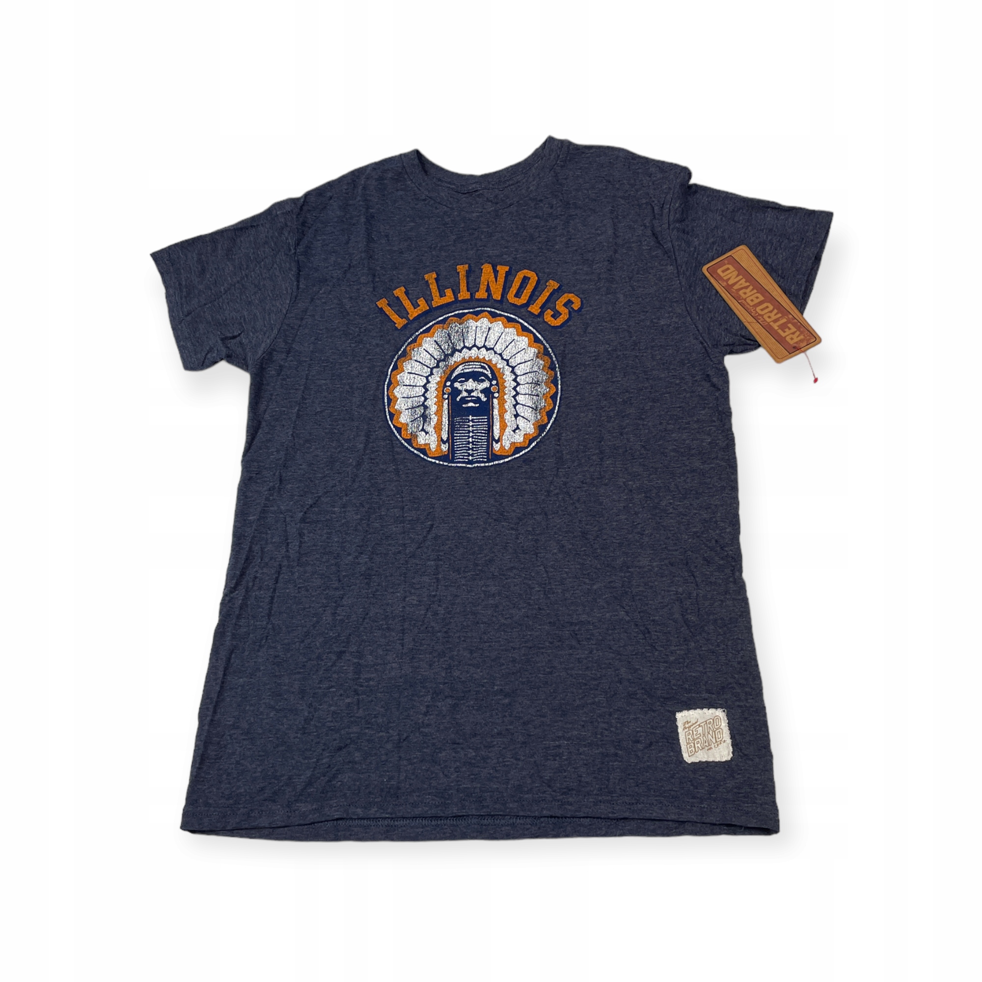 Tričko Pánské tričko Retro Brand Illinois Flighting Ncaa M