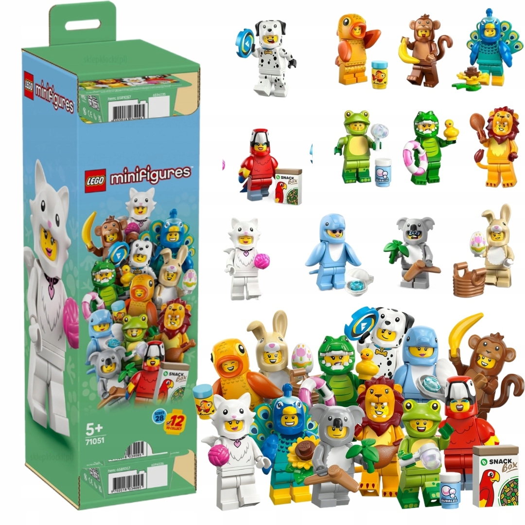 Lego 71051 Minifigurky Série 28: Zvířata Sada 12 Ks Celý set