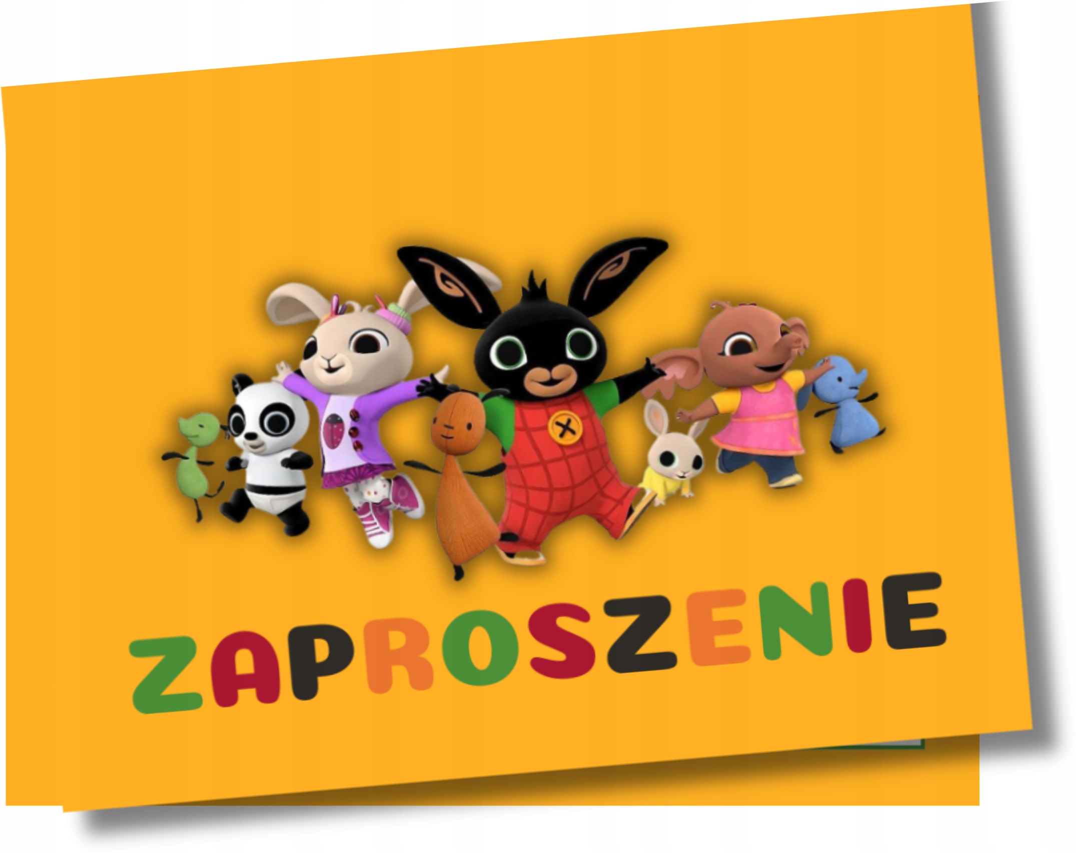 ZAPROSZENIA URODZINOWE KRÓLIK BING 15x10cm