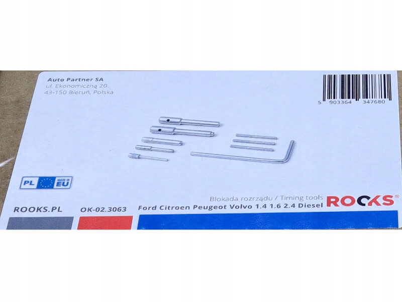Blokovanie rozvodov Ford Citroen Peugeot Volvo 1.4 1.6 2.4 di OK-02.3063 Rooks