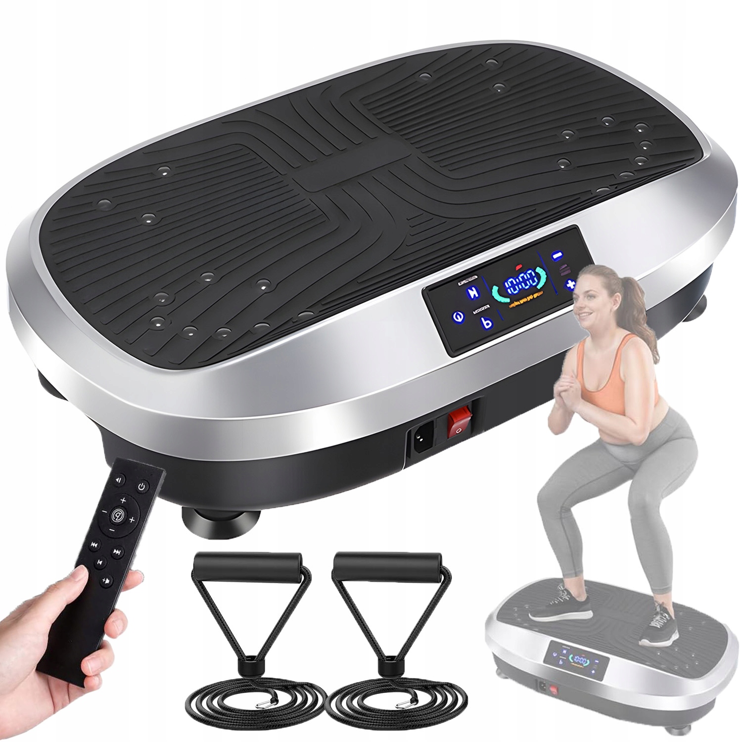 Vibrační Plošina 200W Masážní Přístroj Na Celé Tělo Stroj Na Spalování Tuků