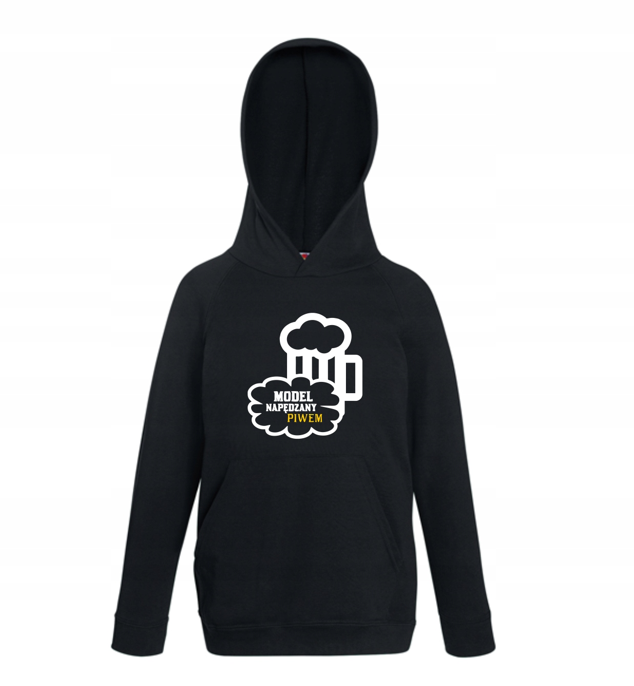 

Bluza męska z kapturem Model Napędzany Piwem M