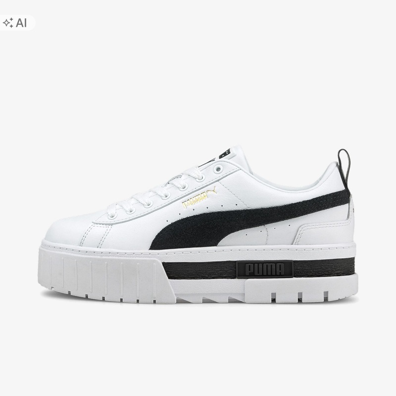 Puma Mayze Lth Sportovní Tenisky S Logem A Černými Vložkami 37 Cxa