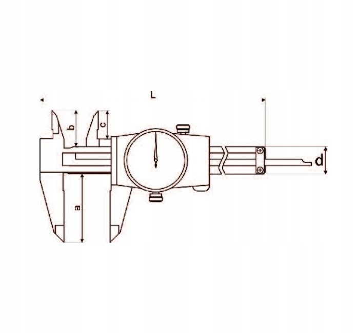 SUWMIARKA ZEGAROWA MAUa-Z 300 x 60 / 0.01 mm Rodzaj analogowa