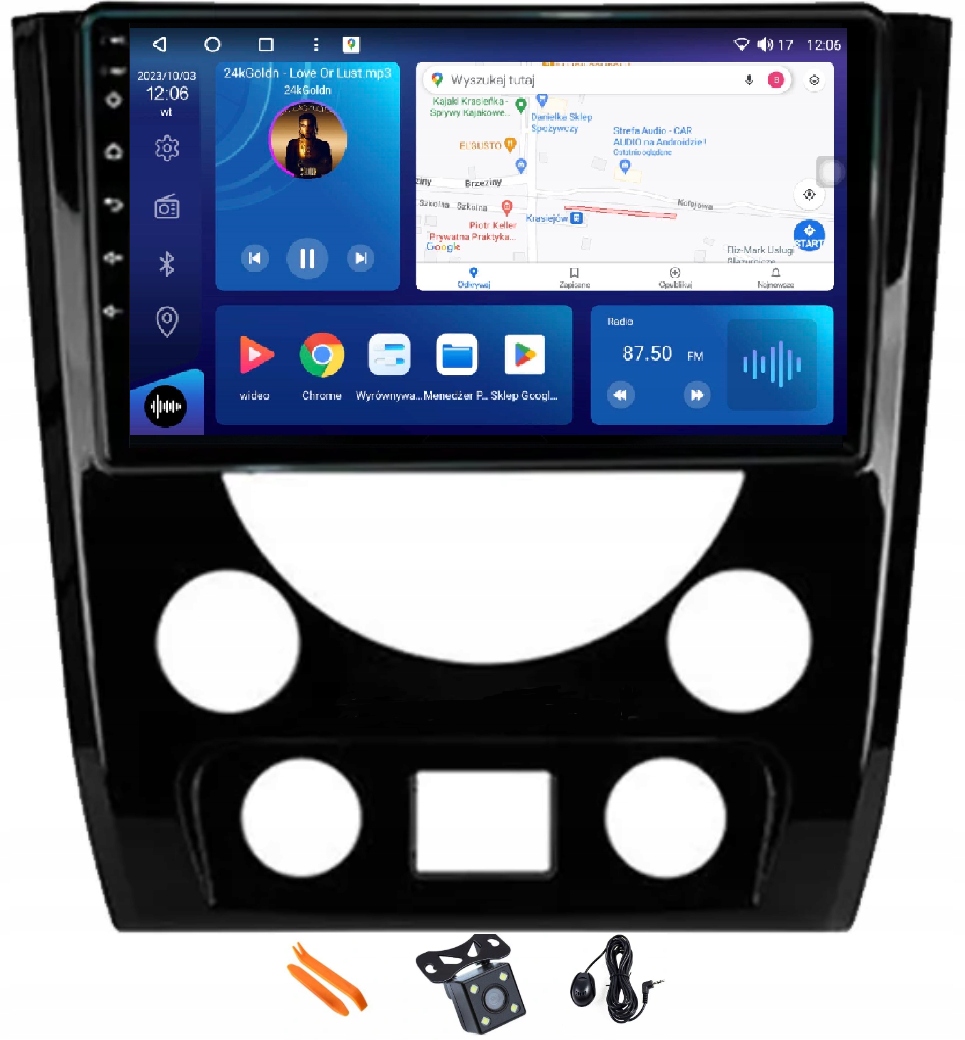 Rádio Android Navigácia VQ230 Qled Carplay Lte Ssangyong Rexton 3 III 12-17