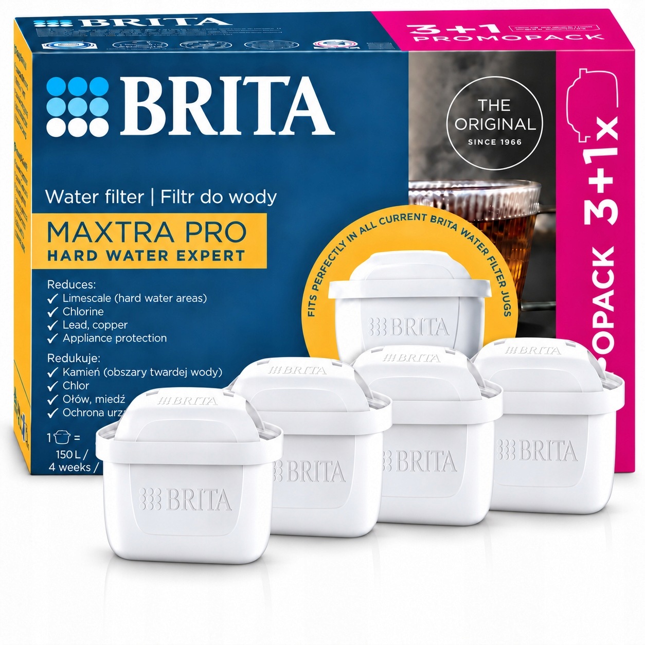 Filtrační vložka do konvice Brita Maxtra Hard Water Expert 4 ks