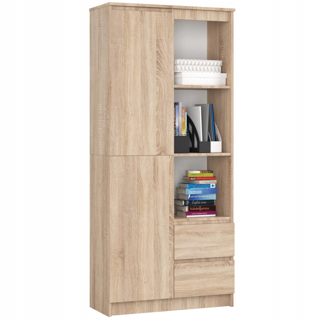 Regál R11 Clp 80 cm dub sonoma na knihy Akd