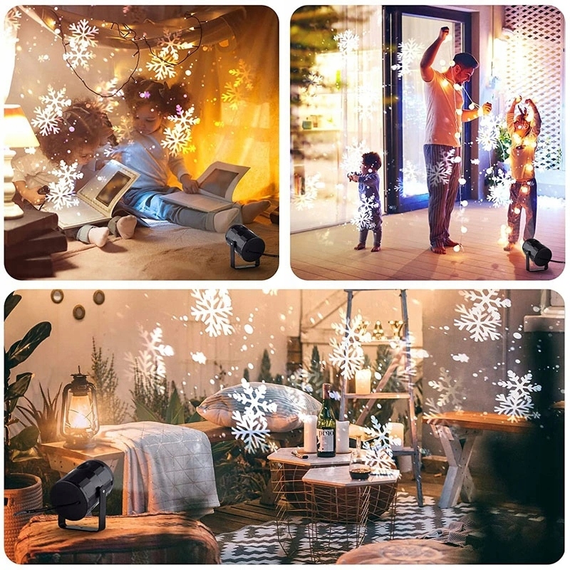 ŚWIĄTECZNY PROJEKTOR LED LASEROWY REFLEKTOR ŚNIEG