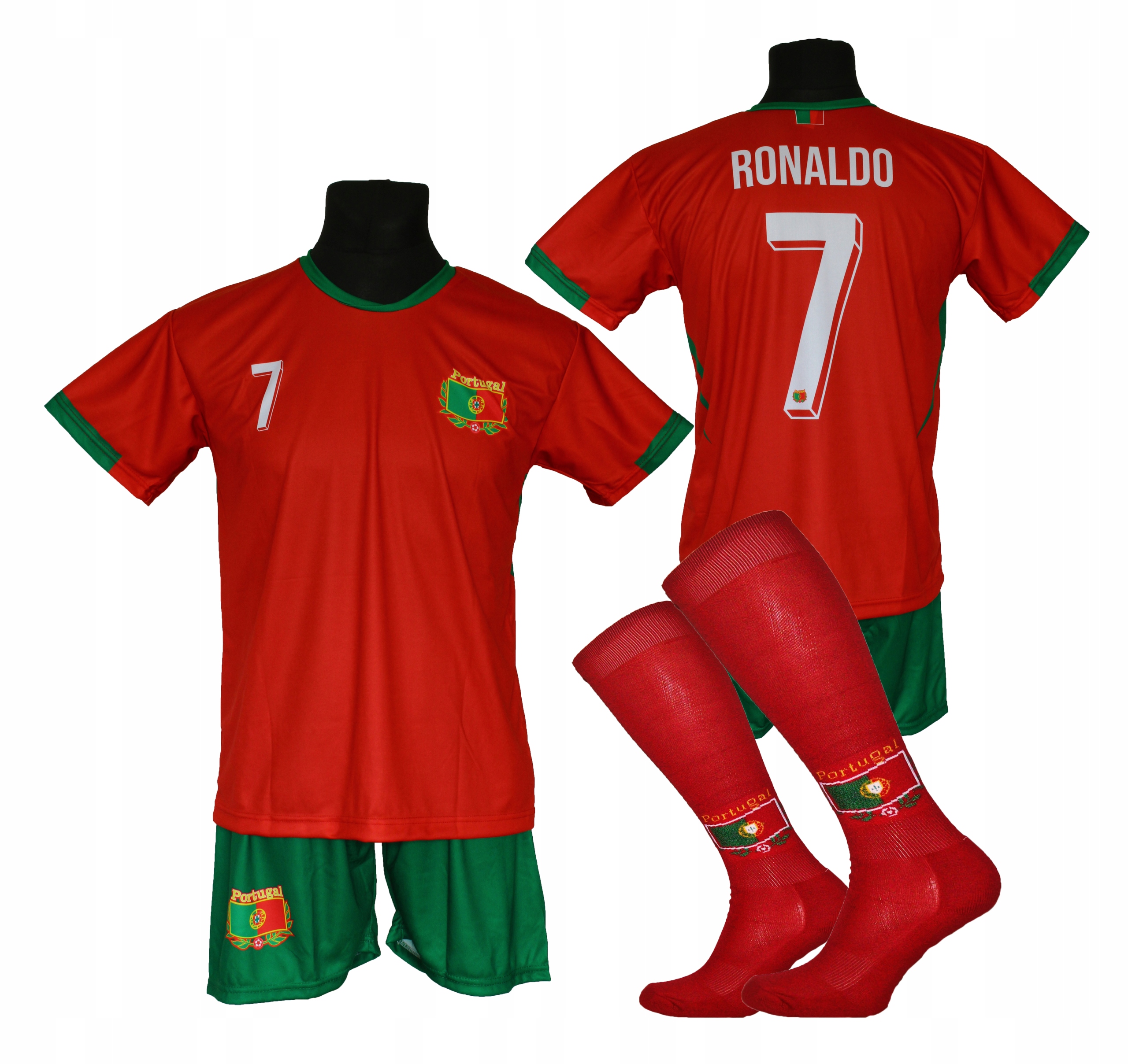 Ronaldo komplet strój piłkarski Portugalia Bg 146