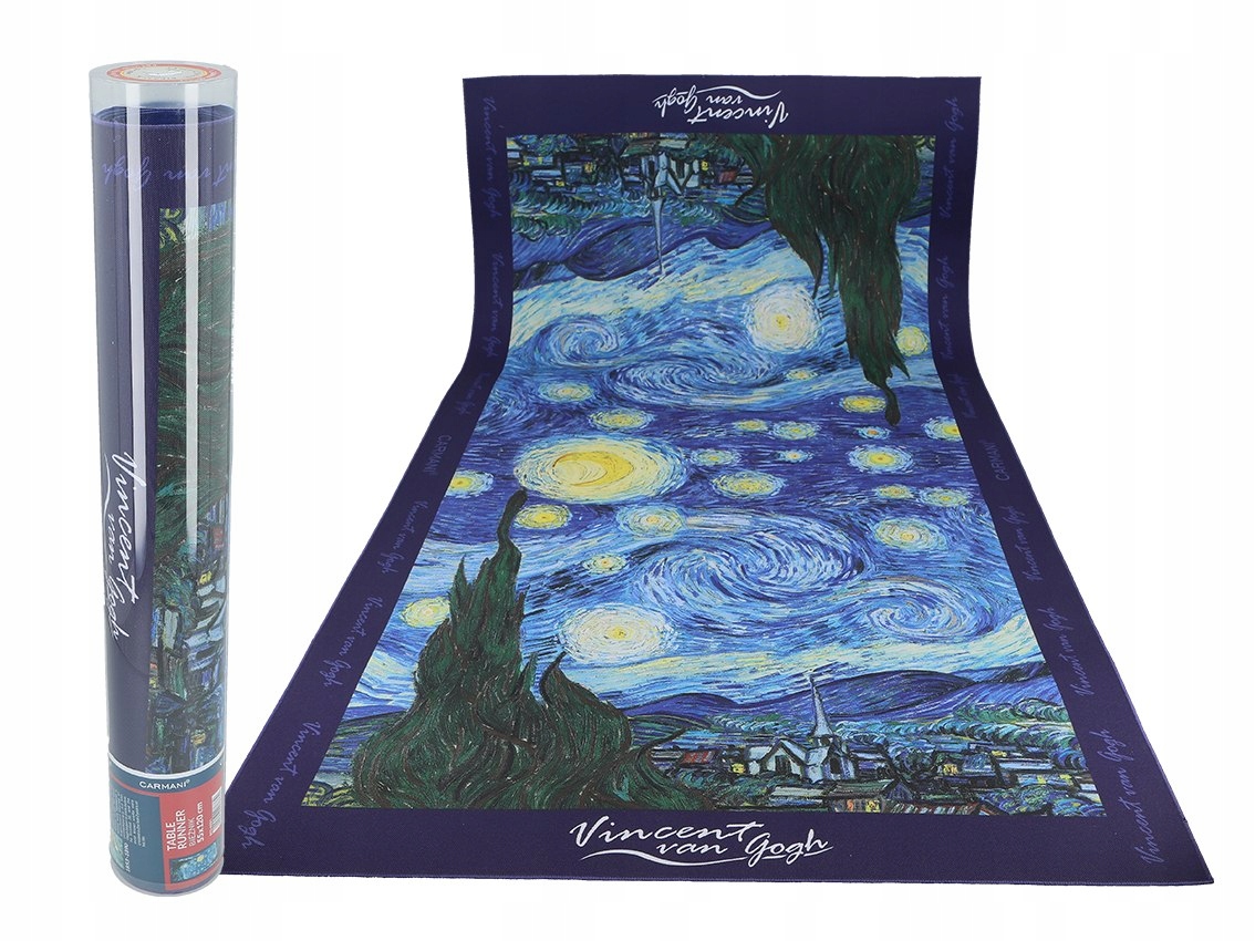 Behúň na stôl (široký) V. van Gogh, Hviezdna noc (carmani)