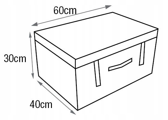 Kufer tekstylny pudełko pojemnik kwiaty różowe XL Marka inna