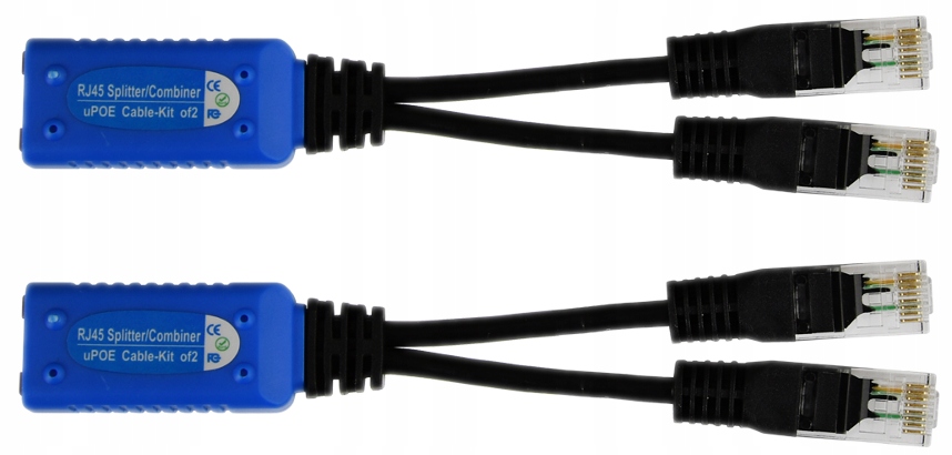 

Splitter Pulsar P-POE2 2xRJ45 wtyk 1xRJ45 gniazdo