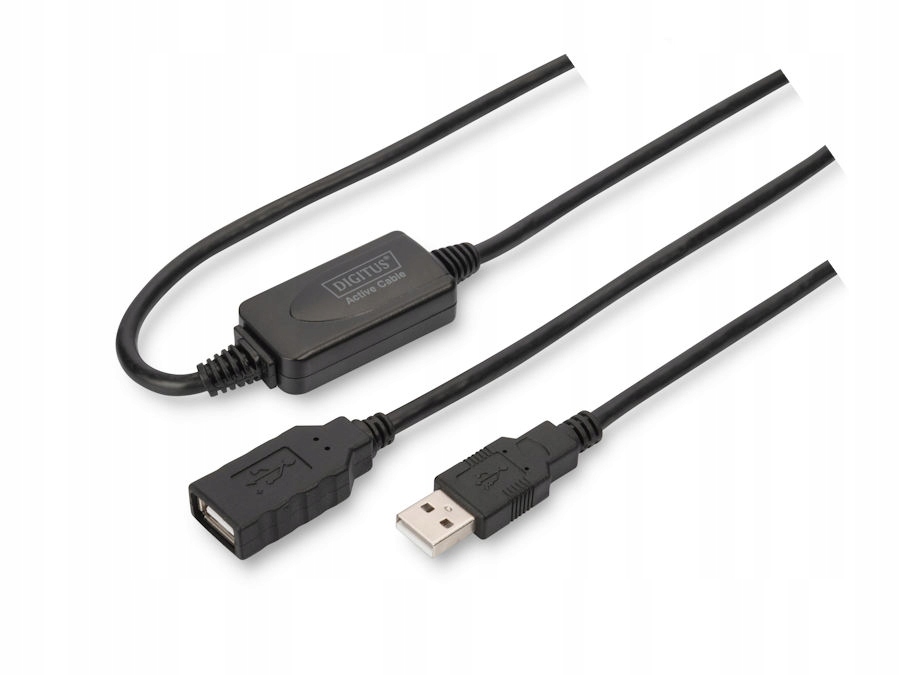 Kabel Usb 2.0 A-a przedłużacz 15m aktywny Digitus DA-73101