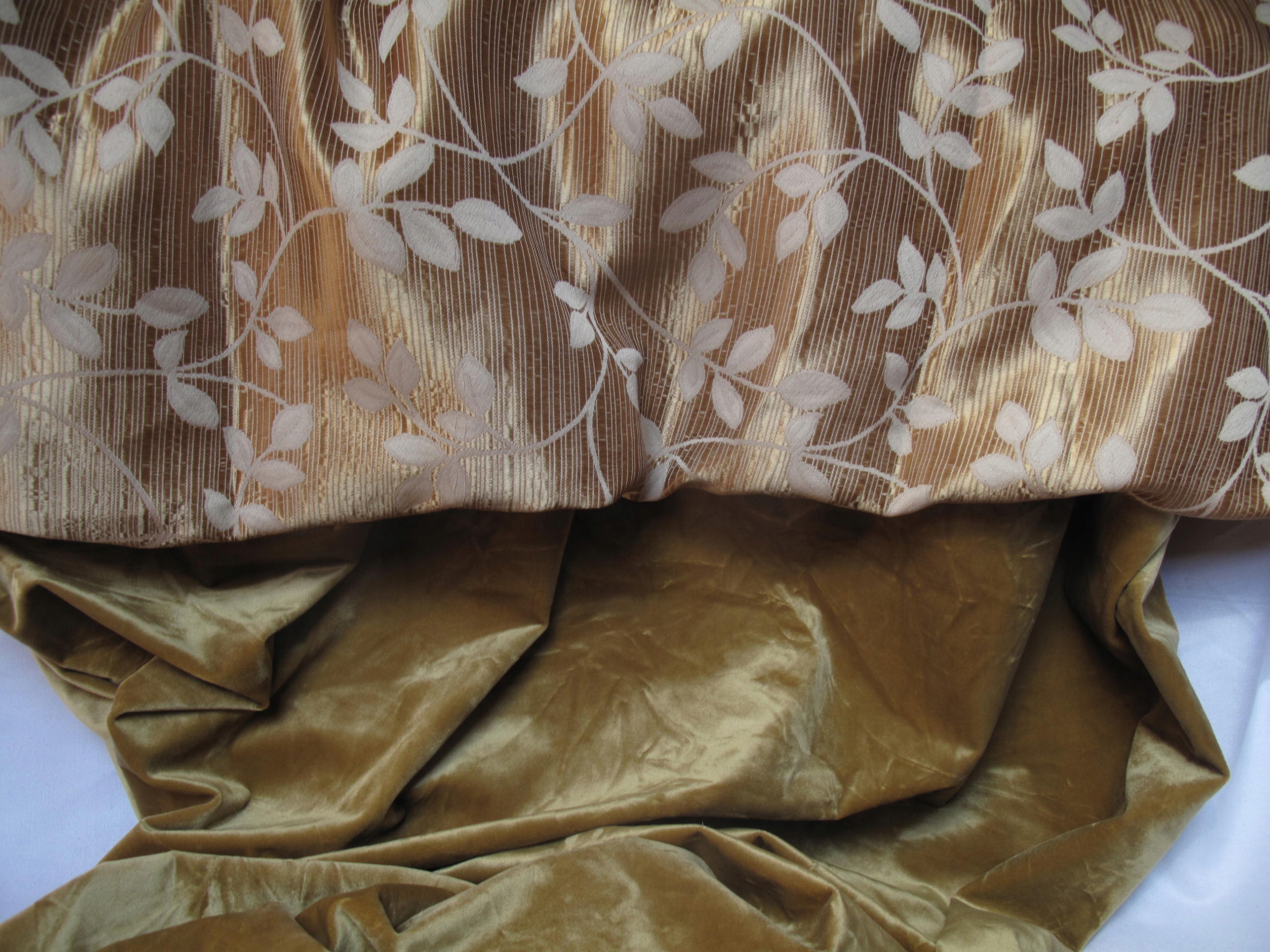 AKSAMITNA ZASŁONA + DODATEK GOBELINOWY