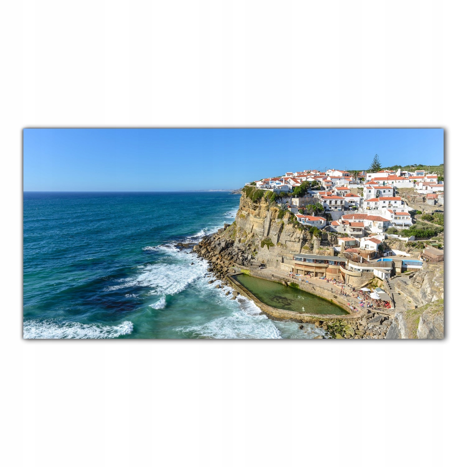 

Hartowany Obraz Szklany Lizbona Klif Miasto 120x60