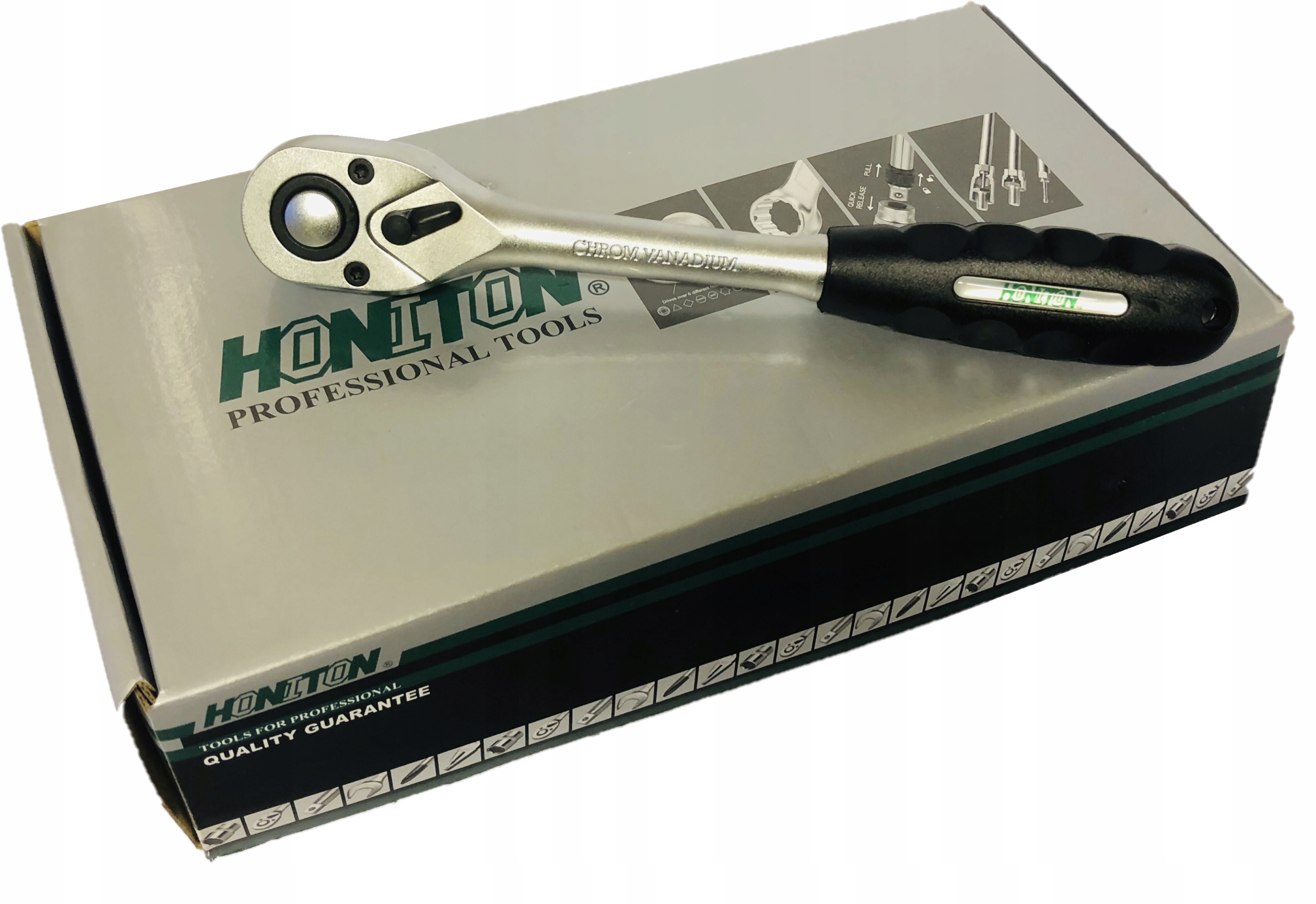 

Honiton Grzechotka na nasadki 1/4'' profi Mocna