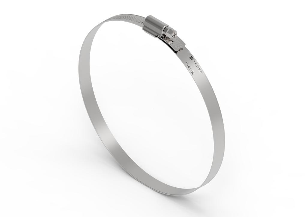 Opaska ślimakowa 70-90 nierdzewna 12mm Teger