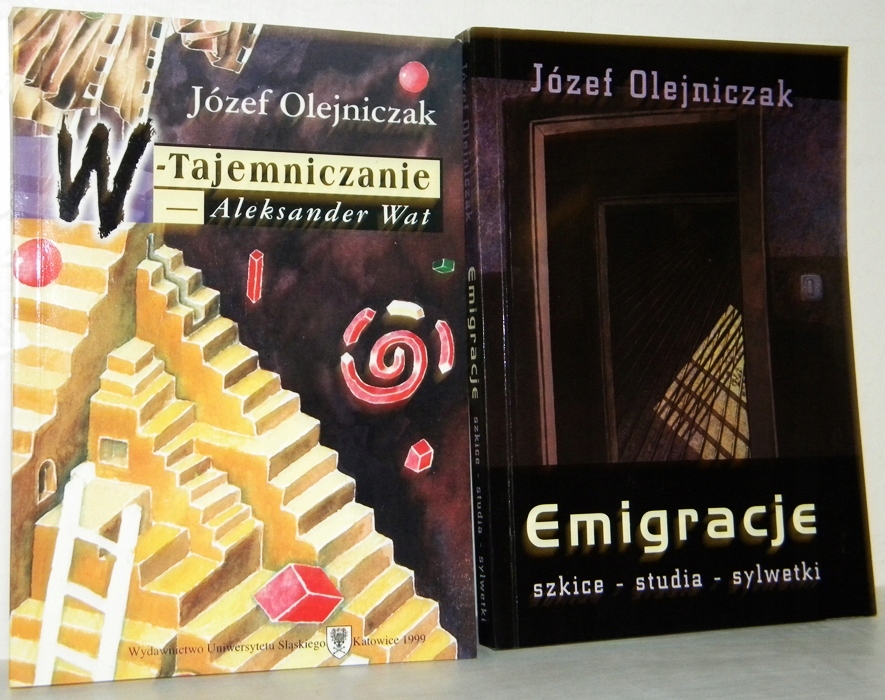 Józef Olejniczak zestaw 2 książek Emigracje Wtajem