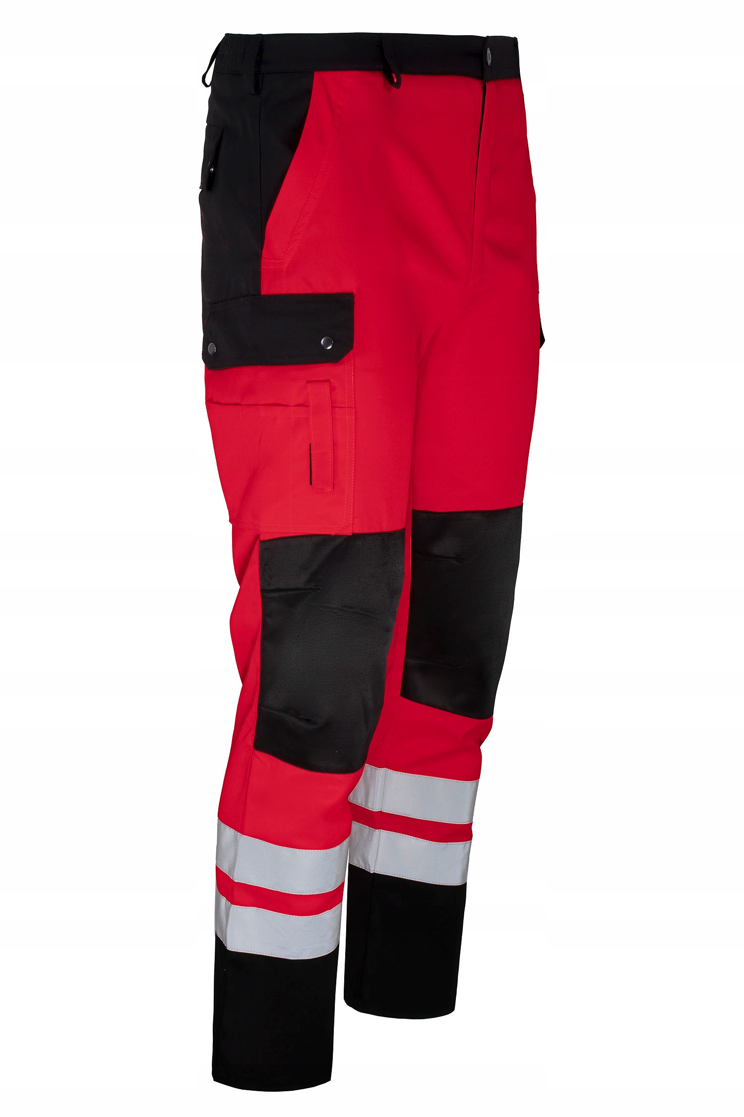 Spodnie PRESTIGE czerwone Z KLINEM Ratownictwo Model Czerwone