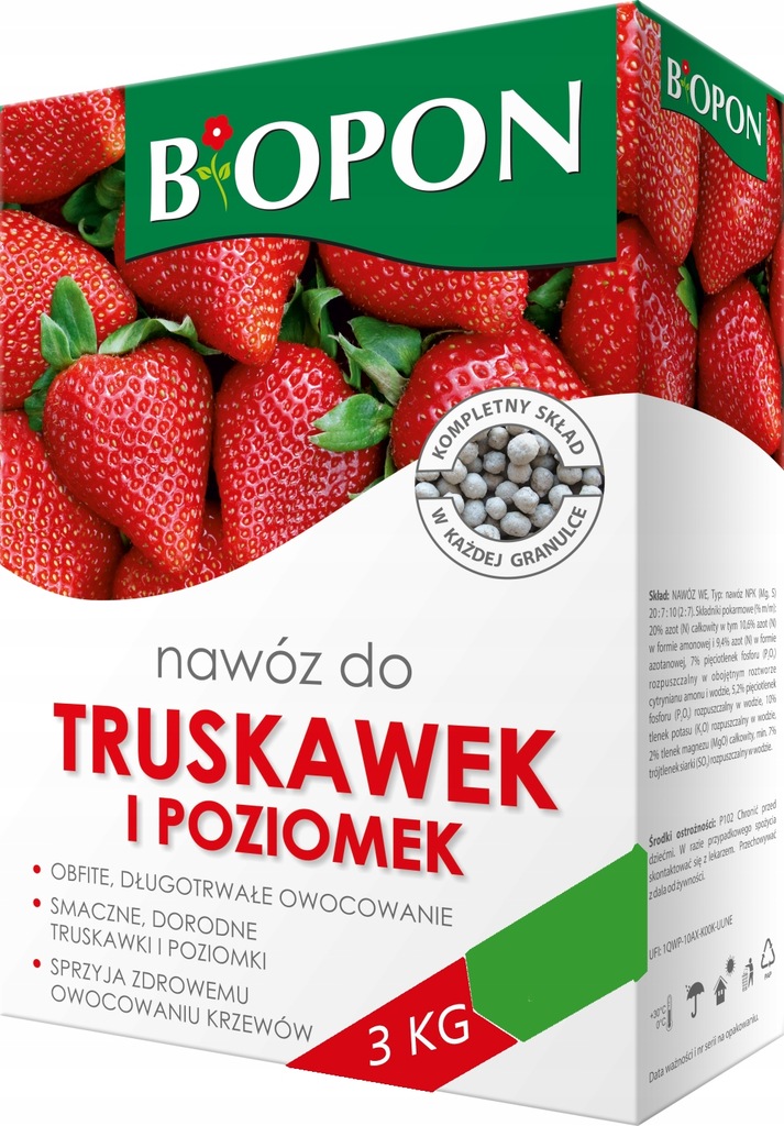 

Biopon Nawóz do Truskawek i Poziomek 3kg