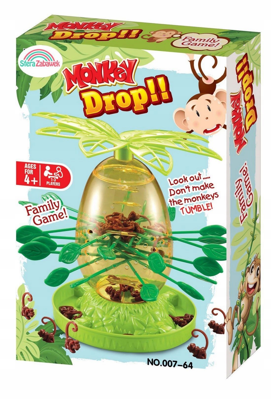 GRA ZRĘCZNOŚCIOWA RODZINNA SPADAJĄCE MAŁPKI BIERKI NA PREZENT DLA DZIECKA Kod producenta 270067