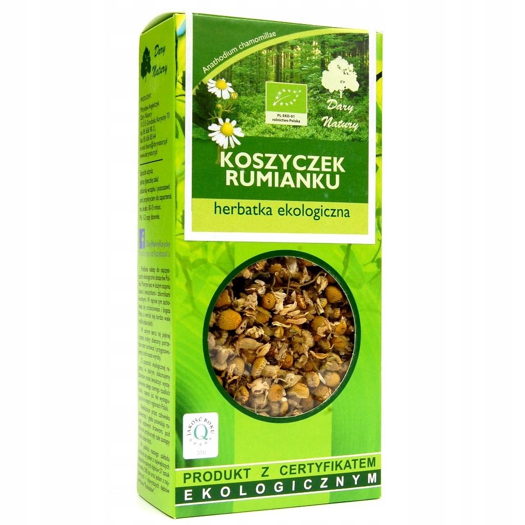 

Rumianek koszyczek Bio 25g Dary Natury (dary Natur