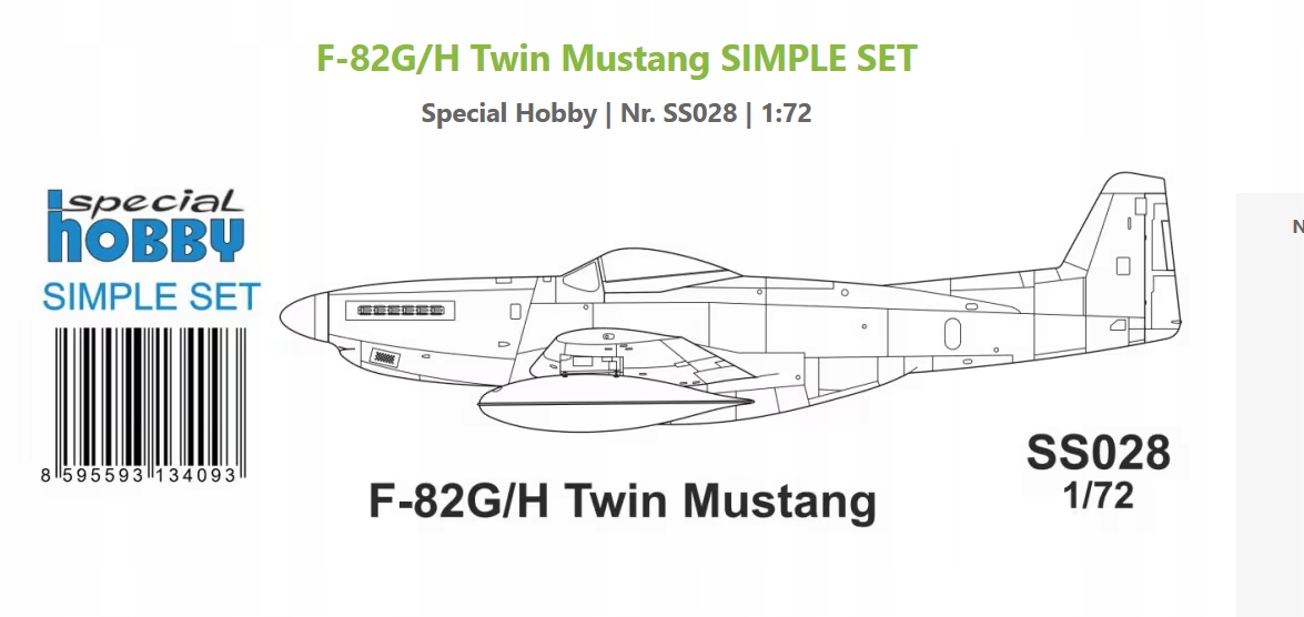 F-82G/H Twin Mustang Simply Set SS028 1/72