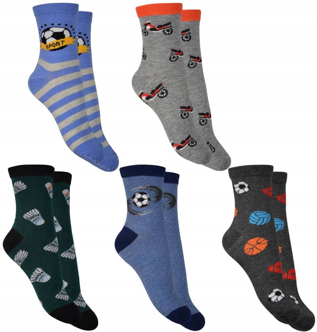 

Skarpetki Dziecięce Bawełniane kom 5 par roz 31-34