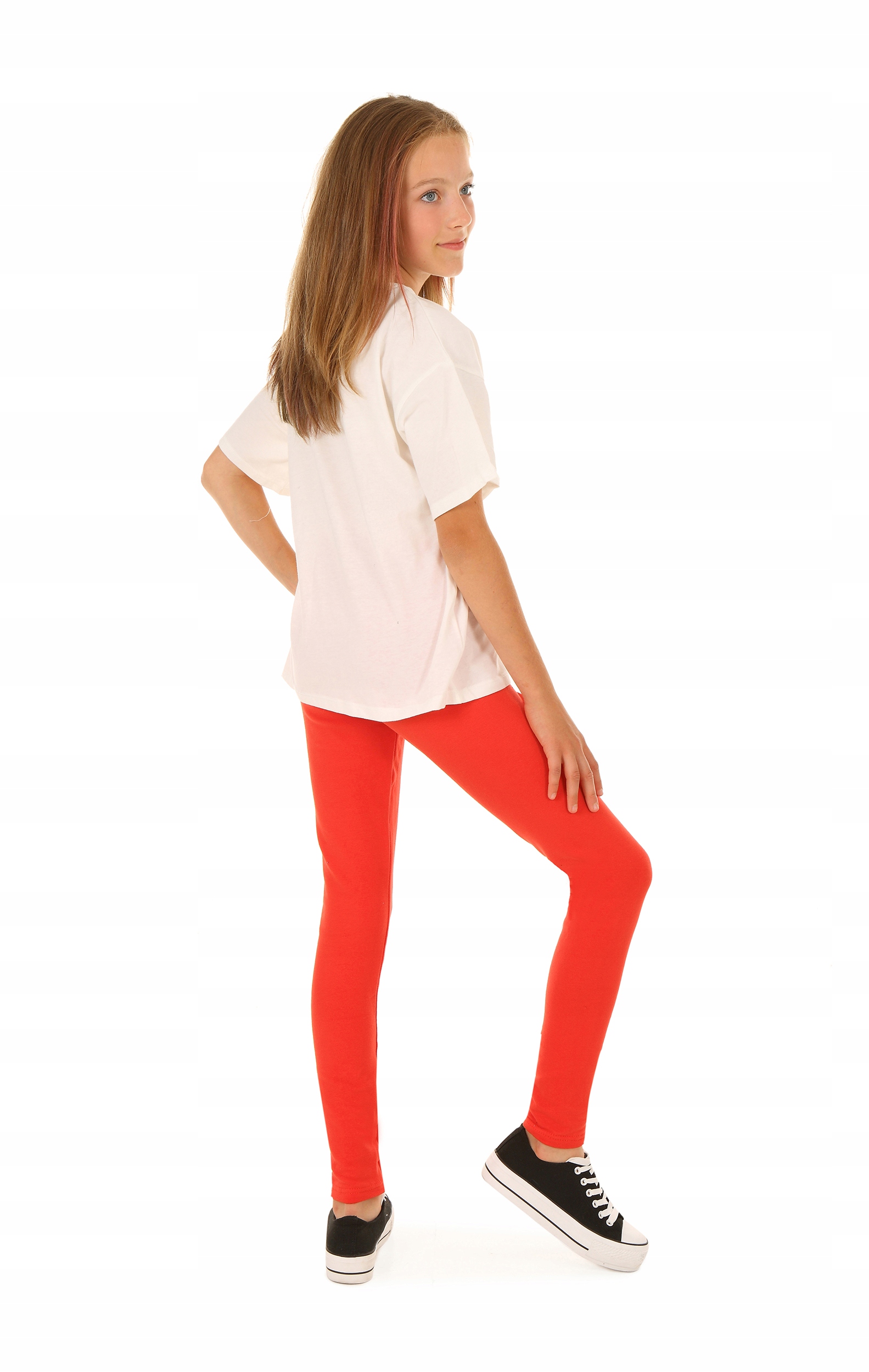 OCIEPLANE getry, klasyczne leginsy - 164 CEGLASTY Wiek dziecka 12 lat +