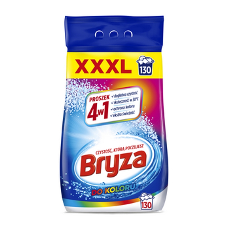 Levně Prášek na praní 4v1 color Bryza 8,45 kg (130 praní)