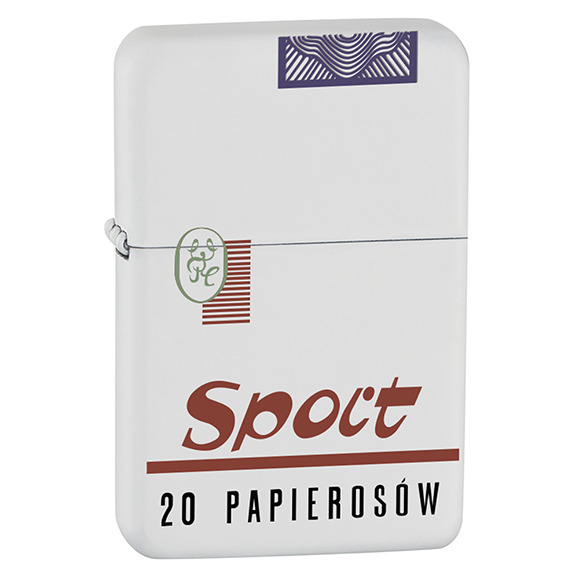 Zapalniczka benzynowa Tasman Papierosy Sport, zestaw Prl