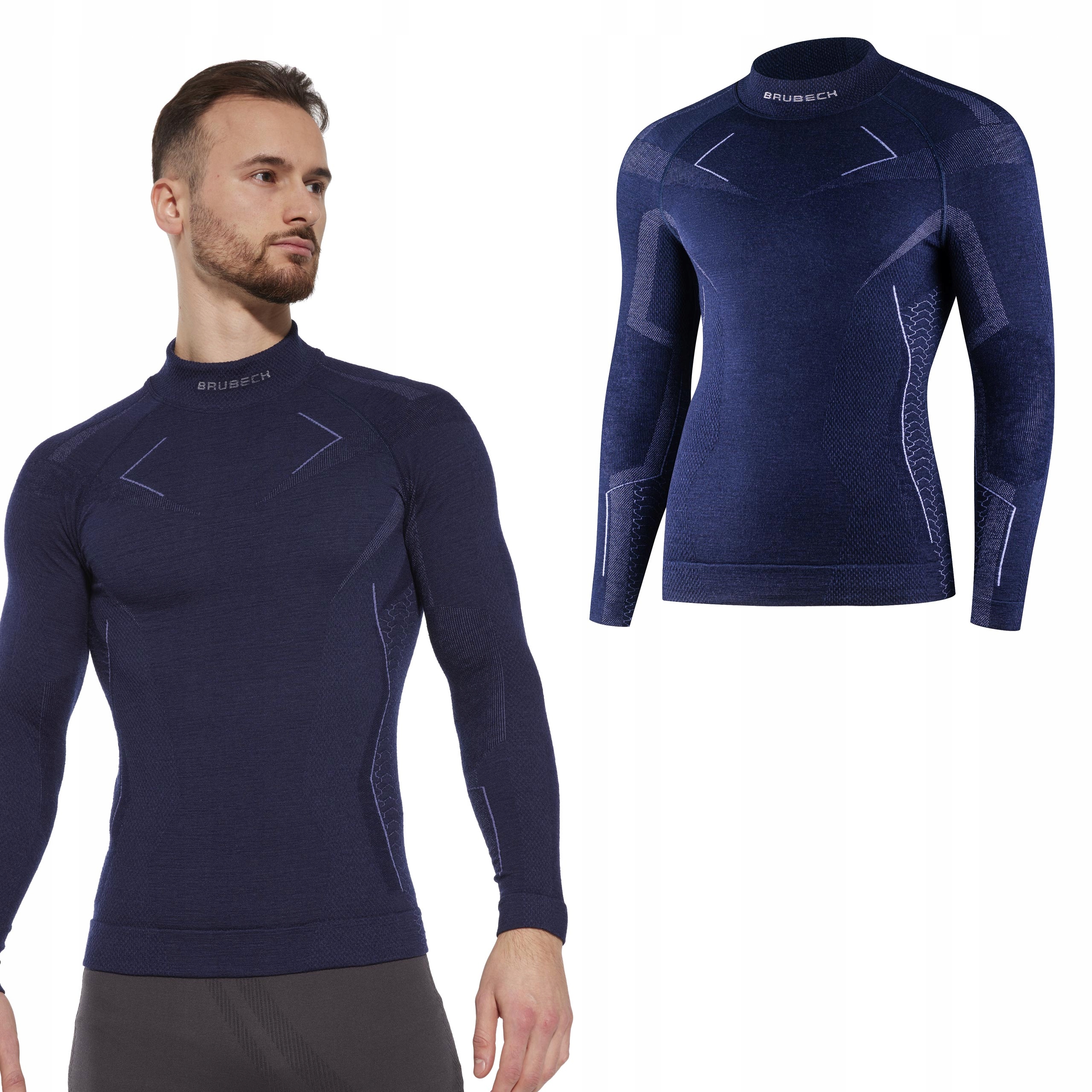 Zimowa Bluza Termiczna do -30 ciepłe thermo Brubeck Wełniana z merynosa Pro