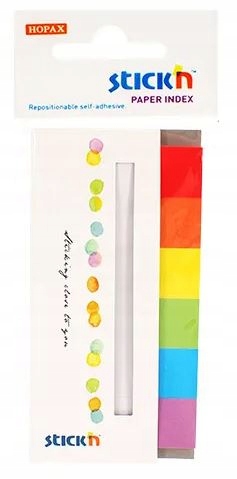 

Zakładki Indeksujące Papier 45x15 6kol Tęcza x180