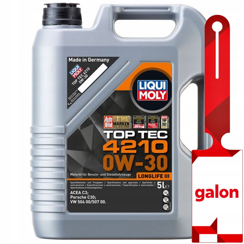 

Liqui Moly Top Tec 4210 0w30 5L C3, 504.00 507.00