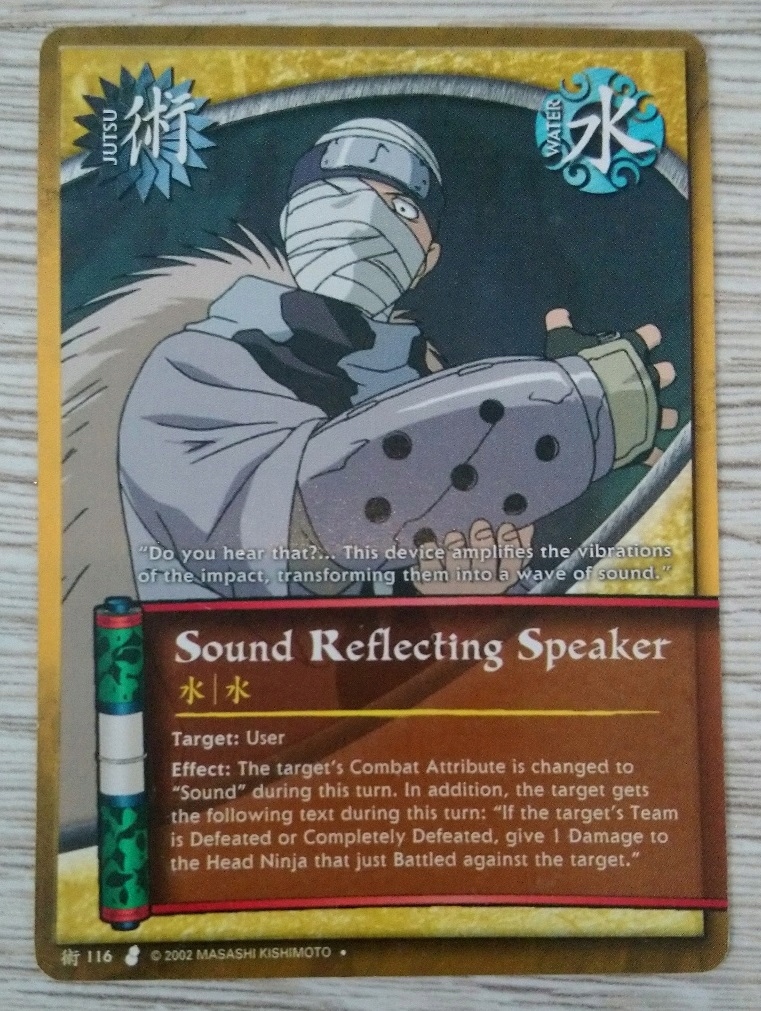 Karta Naruto CCG Jutsu Sound Reflecting - J-116
