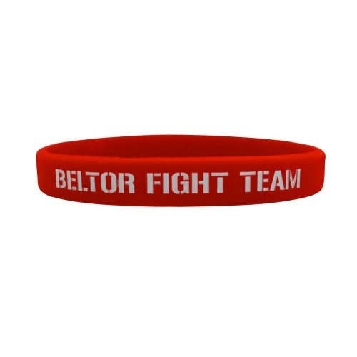 Beltor Opaska Sportowa Na Nadgarstek Silikonowa Beltor Fight Team Czerwona