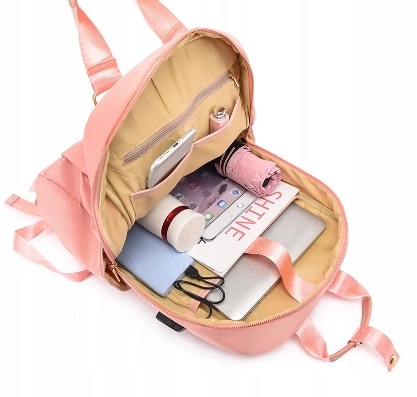 Plecak miejski torba na laptopa port USB BAGAŻ PODRĘCZNY 15,6'' (T111) Marka K&M