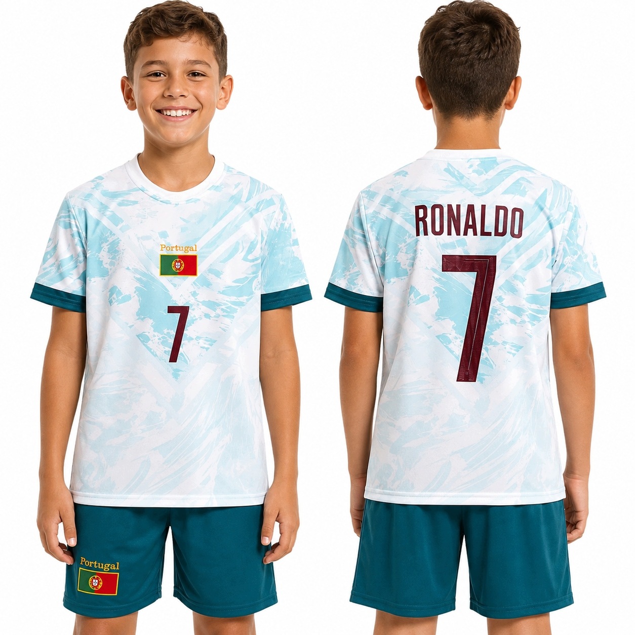 Ronaldo Portugalia – Strój Piłkarski – Komplet Dziecięcy Sportowy S