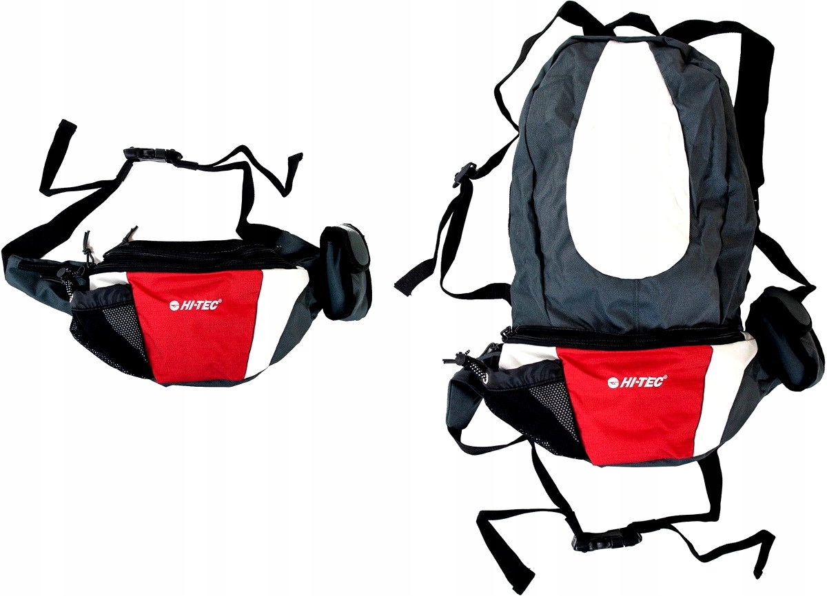 Saszetka Nerka Męska Pojemna 4 Kieszenie 5l duża Marka Hi-Tec