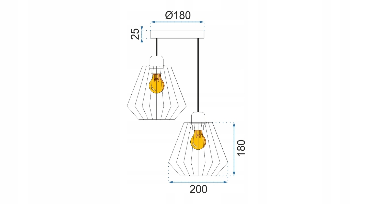 PLAFONIERĂ DUBĂ METALĂ marca TOOLIGHT