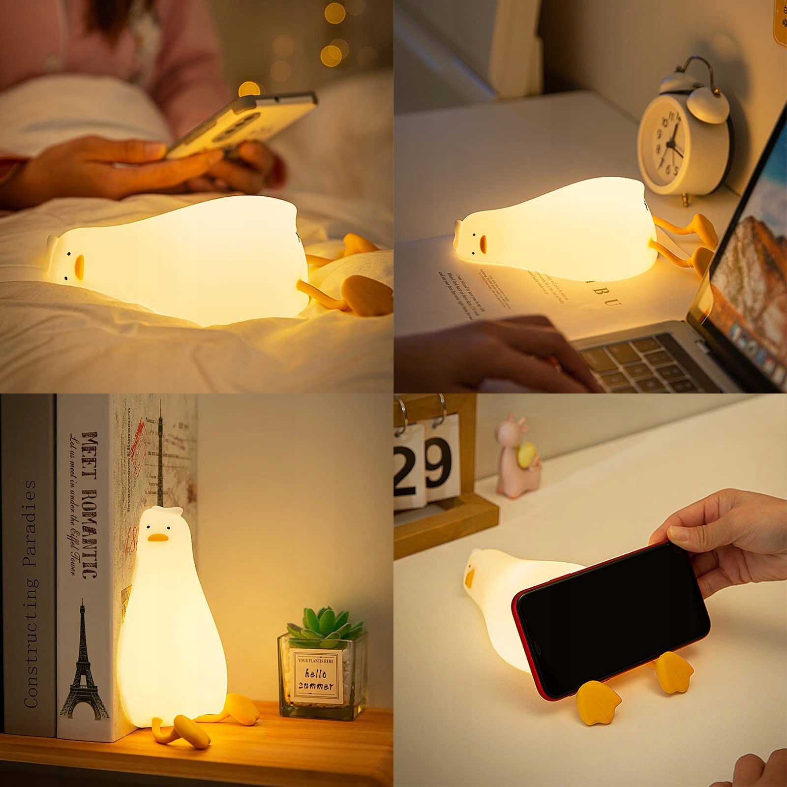 CECOMBINE ENTE LED Lampka Nocna Dla Dzieci USB Timer Dotykowa — miniatura 5