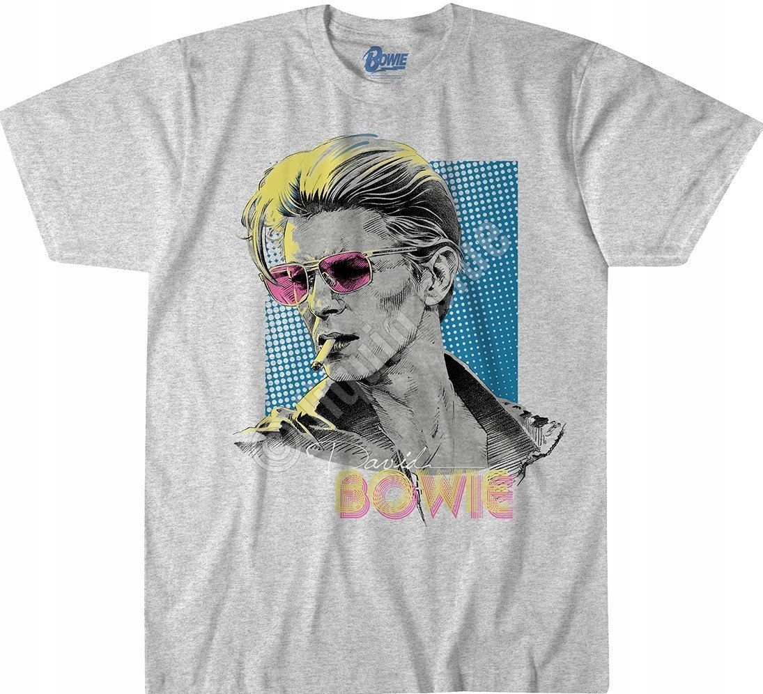 David Bowie Sketch Heather Liquid Blue 2XL
