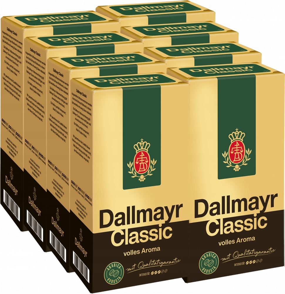 Kawa mielona Arabica Dallmayr Classic 500 g x8