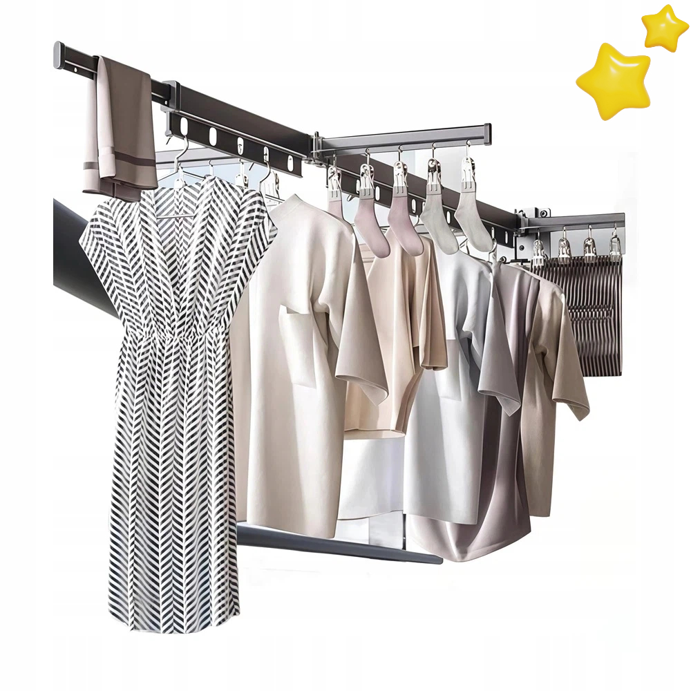 Levně Skládací Sušák Na Zeď Do Bytu I Domu Ušetří Místo